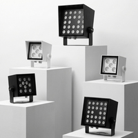 Proyector LED Cuadrado IP65 para Exteriores, Foco Arquitectónico de Aluminio Fundido, Iluminación de Fachadas y Paisajes