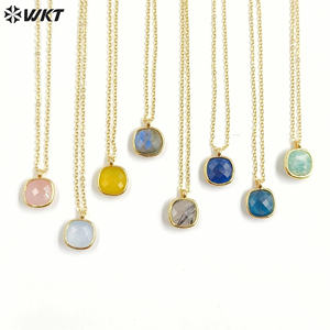 WT-N1439 Gorgeous Natural 18+2Inch Colorful Elegant Vintage <strong>Boho</strong> <strong>Necklace</strong> Casual Long Gemstone <strong>Necklace</strong> - Product Image 1