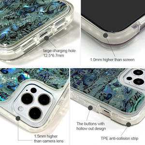 Produttori di fonti all'ingrosso Custom impermeabile in fibra di carbonio Tpu Pc Tpe Abalone Shell <span class=keywords><strong>cover</strong></span> <span class=keywords><strong>per</strong></span> telefono cellulare <span class=keywords><strong>cover</strong></span> posteriori <span class=keywords><strong>per</strong></span> Iphone 13 12 Pro Max - Product Image 3