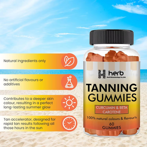 Gomitas Bronceadoras de Marca Privada OEM/ODM, Mejoran el Bronceado y Mantienen la Piel, Gomitas con Vitaminas para Aumentar el Bronceado - Product Image 5