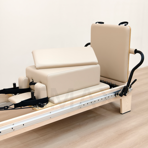 Cama Reformer Tmax Full Track con Núcleo de Madera Maciza de Arce, Máquina de Pilates para Entrenamiento en Interiores, Cama de Pilates Reformer para Yoga - Product Image 4