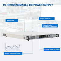Fuente de Alimentación CC Programable de 1U, 3kW, 1000V, 12A, para Montaje en Rack, para Pruebas de Componentes de Vehículos Eléctricos e Inversores Fotovoltaicos, Integración de Sistemas ATE