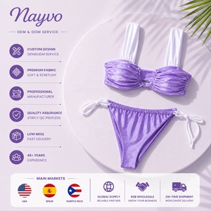 Ensemble <span class=keywords><strong>de</strong></span> bikini métallique brillant NAYVO, maillot <span class=keywords><strong>de</strong></span> <span class=keywords><strong>bain</strong></span> sexy et <span class=keywords><strong>exotique</strong></span> pour femmes, pour l'été, la plage, les soirées en boîte <span class=keywords><strong>de</strong></span> nuit, les fêtes à la piscine, les festivals <span class=keywords><strong>de</strong></span> musique - Product Image 2