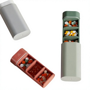 Organisateur de médicaments hebdomadaire 7 jours en ABS avec tiroir coulissant, 3 compartiments, distributeur de comprimés CG-PM038 pour l'extérieur - Product Image 3