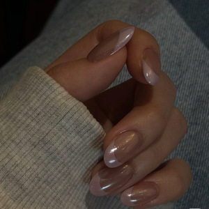 TSZS 10 Uds. <span class=keywords><strong>Uñas</strong></span> Postizas Clásicas Francesas <span class=keywords><strong>Elegantes</strong></span> de Calidad Profesional, Cuadradas y Ovaladas, Hechas a Mano, de Venta Caliente al por Mayor - Product Image 5