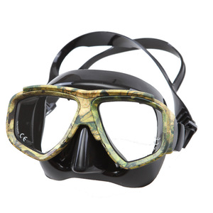 Máscara de Buceo con Marco, Dos Ventanas, Vidrio Templado Antivaho, Silicona, para Adultos, Snorkel, Deportes Acuáticos DM 403 - Product Image 1