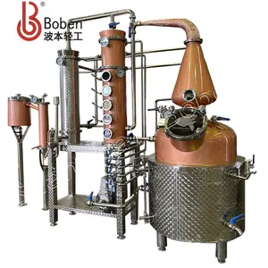 400L Cuivre vodka Gin distillant Brandy distillateur de grappa distillateur Whisky production de rhum Alambic Pot Still Distillation
