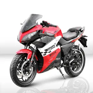 Super power 15kw 20kw fastest 200km adult electric racing motorcycle FST BRAND disc brake