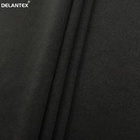 Tissu de verrouillage en polyester 100 noir Interlock respectueux de la peau pour échantillon gratuit de vêtement