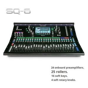 Цифровой аудиомикшерный пульт Allen & Heath SQ5, SQ6, SQ7 для сцены/конференций, интерфейсный блок, панель управления DJ-микшером - Product Image 5