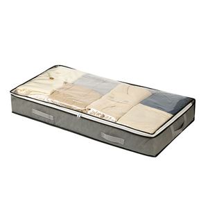 Bolsa de Almacenamiento para Edredones Debajo de la Cama, de Tela No Tejida Gruesa, Gran Capacidad, para Mantas y Ropa, con PVC Transparente - Product Image 1