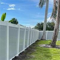 Premium White 6x8 FT Privacy Vinyl Fencing With Gray Color Panel Kit for Residential Use