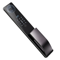 Serrure de porte intelligente YAGU haut de gamme à reconnaissance faciale 3D, entièrement automatique avec interphone vidéo et fonction de judas pour porte principale