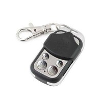 Télécommande sans fil 433 MHz en métal à quatre boutons pour porte de garage électrique, clonable