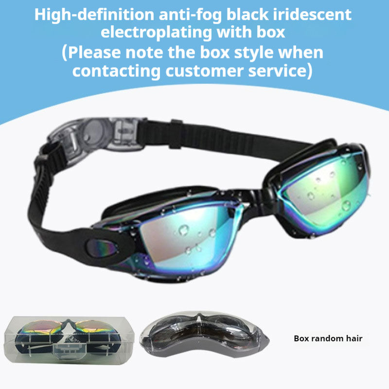 Boîte à lunettes plaquée colorée noire