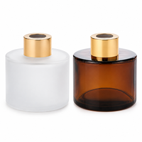 Bouteille diffuseur d'aromathérapie en verre ambré avec bouchon 50ml 100ml, pour diffuseur d'ambiance et huiles essentielles, impression sérigraphique