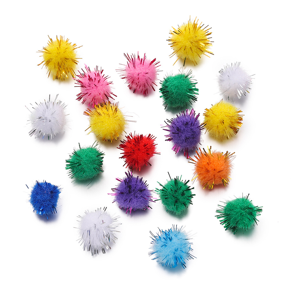 Pompon en fil d'or de 3 cm