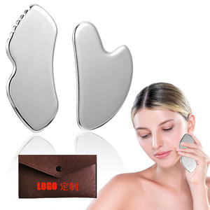 OEM/ODM Logo personalizzato 304 in acciaio inox Gua Sha massaggiatore fisico e per la terapia del viso apparecchio per raschiare - Product Image 4