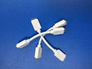 Soulin สายเชื่อมต่อแถบไฟ LED 5050 RGB, สายไฟต่อพ่วงอิเล็กทรอนิกส์24AWG 10ซม. สำหรับวงจรไฟ1-1-2-3ตัวผู้ตัวเมีย4ขา - Product Image 4