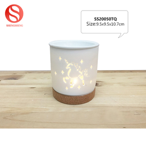 <span class=keywords><strong>Europe</strong></span> du <span class=keywords><strong>nord</strong></span> moderne en bois rond blanc licorne en céramique parfum brûleur à huile aromatique - Product Image 5