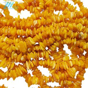 Le vere perle di ambra baltica grezza possono essere utilizzate per la collana di colore naturale invertito arcobaleno di design ambra naturale - Product Image 3