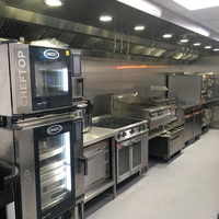 Ensemble complet d'équipements de cuisine en acier inoxydable pour restaurant et hôtel