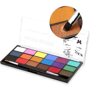 18 color New Body Painting Supplies Palette Halloween Glow Uv Body Face Paint Eyeliner Eyeshadow Makeup Cosmetic