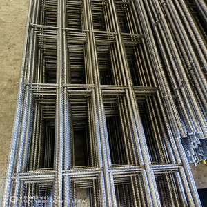 Kích cỡ khác nhau có sẵn thép đen hàn dây lưới hàng rào tấm đồng bằng Dệt Phong cách để tăng cường nền móng bê tông cắt - Product Image 5