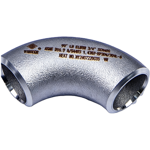 Codo de Acero Inoxidable de 90 Grados de Largo Radio, Conexión de Tubería Soldada a Tope, Curva Resistente a la Corrosión con Acabado Arenado para Tuberías - Product Image 5