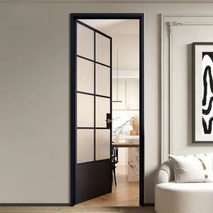 Puerta de Persiana de Hierro Antigua de Estilo Francés, Separador Plano para Baño o Dormitorio, Puerta de Vidrio - Elegante Trabajo de Hierro para Decoración del Hogar - Product Image 3