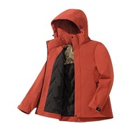 Veste d'hiver imperméable 3-en-1 pour homme et femme avec doublure en duvet, capuche coupe-vent, manteau chaud et résistant pour la randonnée, le ski et le camping