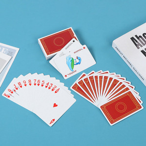 Commercio all'ingrosso di carta bianco cartoncino magico Prank Prop carte da gioco con numeri stampati a colori e loghi per i giochi da tavolo del partito - Product Image 3