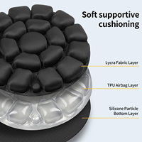 Coussin de siège gonflable à air pour la dispersion de la pression, protection des hanches et du coccyx, idéal pour les longues sessions de travail au bureau ou en voiture