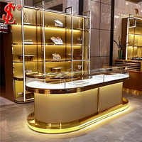 Vitrine murale en métal et contreplaqué pour bijoux, mobilier de magasin pour centre commercial, présentoir à bijoux en MDF