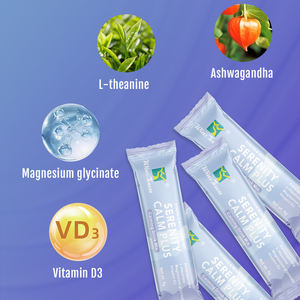 Y38 Ashwagandha L Théanine Glycinate de magnésium Vitamine D3 Mélange de boisson à la limonade de framboise 20 sachets Complément alimentaire - Product Image 3