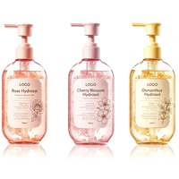 Gel Douche Parfumé aux Pétales Botaniques Personnalisé OEM, Acides Aminés, Nettoyage en Profondeur et Hydratation, Blanchiment Longue Durée pour Femmes