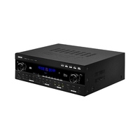 Système audio karaoké haute puissance OKON AK-330 10 pouces avec amplificateur Bluetooth et microphone filaire pour KTV, bar à domicile