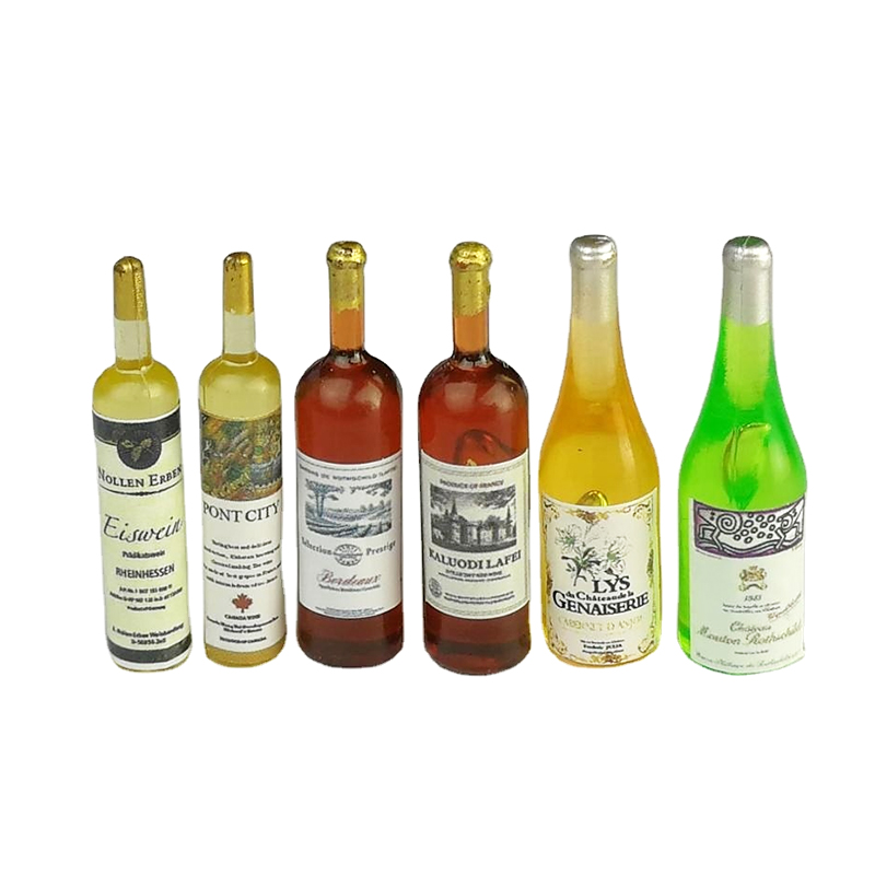 Миниатюры iland, набор миниатюрных бутылок для кукольного домика, еды и напитков/6 фе014