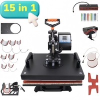 Presse à chaud multifonctionnelle Easysub, machine de transfert par sublimation, combo chaussures, casquette, stylo, tasse, t-shirt, presse à chaud 15 en 1