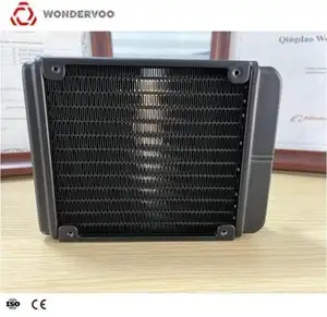 Harga pabrik Cina efisiensi tinggi tabung aluminium mikro kondensor sirip hemat energi Radiator penukar panas