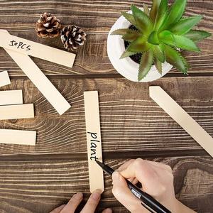 10 pièces/paquet, étiquettes <span class=keywords><strong>de</strong></span> plantes en <span class=keywords><strong>bois</strong></span> naturel, mini étiquettes en <span class=keywords><strong>bois</strong></span> pour la classification des légumes et des plantes en pot - Product Image 4