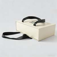 Boîte cadeau rigide blanche avec logo personnalisé, matériaux écologiques recyclés, pour vêtements, shopping, mariage, emballage de bijoux