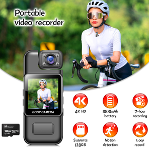 Nuovi arrivi Body Camera 4k IP65 Mini videoregistratore indossabile Wireless di sicurezza per sport all'aria aperta - Product Image 4