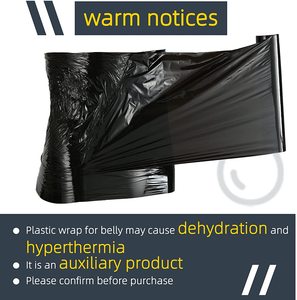 60 Maters Noir Minceur Plastique Ventre Wrap Corps <span class=keywords><strong>Film</strong></span> Osmotique Perte de Poids Brûlage des Graisses pour <span class=keywords><strong>Femmes</strong></span> et Hommes - Product Image 5