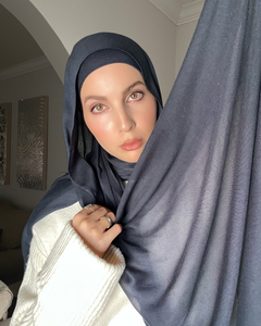 <span class=keywords><strong>Hijab</strong></span> personnalisé en modal musulman islamique de haute qualité avec casquette assortie pour femmes - Product Image 6