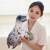 Peluche personnalisée créative et mignonne de lion de mer - Jouet en peluche réaliste d'animal marin, super doux en coton PP, cadeau pour enfants