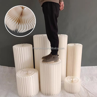 Colonnes Romaines de Mariage Pliables Promise, Piliers Colonnes Romaines en Papier pour Table de Mariage et Fleurs