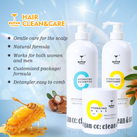 Vente en gros prix d'usine de soins capillaires de marque privée ensemble shampooing et après-shampoing à l'huile d'argan shampooing réparateur nourrissant au miel naturel