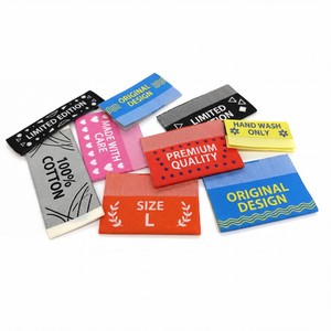 Etichetta in tessuto di cotone personalizzata di lusso con piega finale, logo del marchio privato, etichetta in tessuto damascato ad alta densità <span class=keywords><strong>per</strong></span> cucire sul collo, <span class=keywords><strong>per</strong></span> <span class=keywords><strong>abbigliamento</strong></span> - Product Image 6