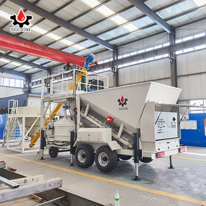 Pas besoin d'installation, centrale à béton mobile entièrement automatique 10-50m3/h, prix compétitif - Product Image 2